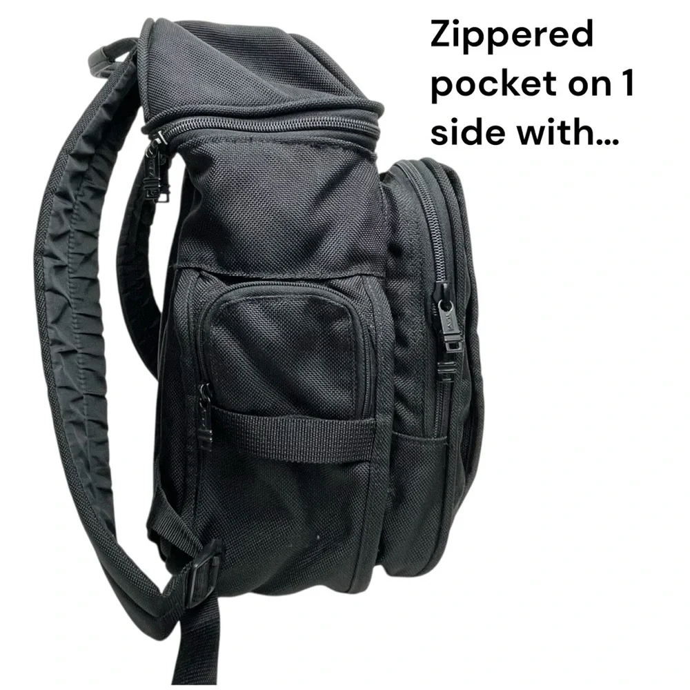 TUMI Alpha Brief Pack Backpack Laptop Tablet Black Nylon Bag 26186D4